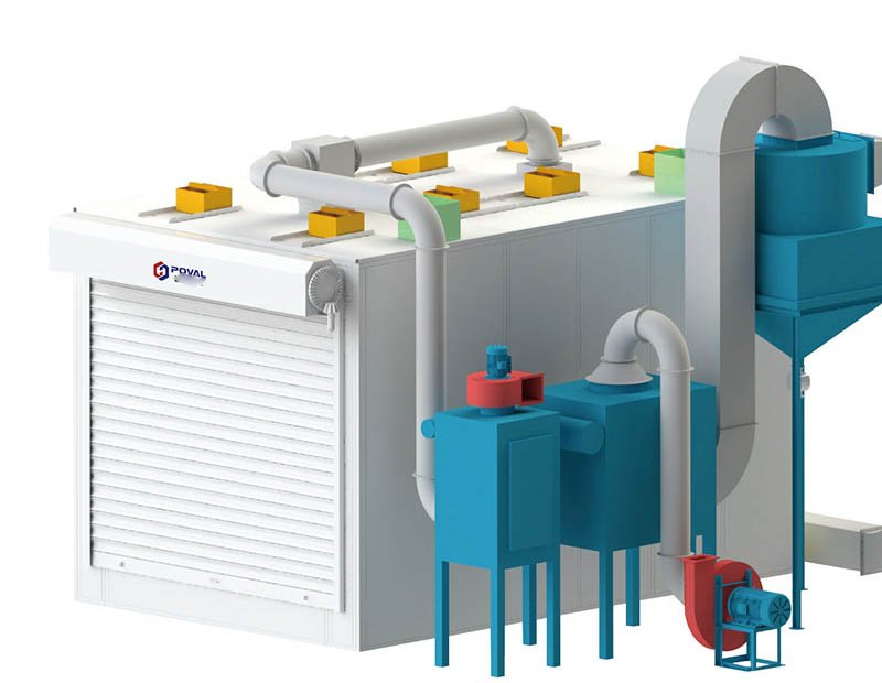 全自動(dòng)回收噴砂房