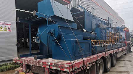 發(fā)往廣東陽(yáng)江市的Q6912輥道拋丸機(jī)的發(fā)貨現(xiàn)場(chǎng)