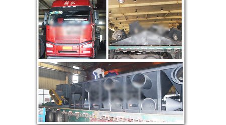 發(fā)往遼寧朝陽(yáng)q6926輥道通過(guò)式拋丸清理機(jī)第二車裝車發(fā)貨現(xiàn)場(chǎng)