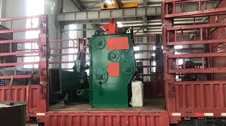 山東東營(yíng)客戶定制Q326履帶式拋丸機(jī)發(fā)貨