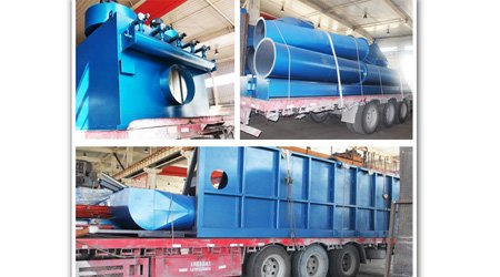 發(fā)往安徽淮南Q37系列大型吊鉤式拋丸清理機(jī)第二車發(fā)貨現(xiàn)場